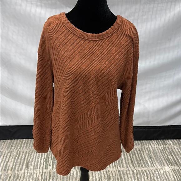 BKE Burnt Orange Knit Sweater - Picture 1 of 4